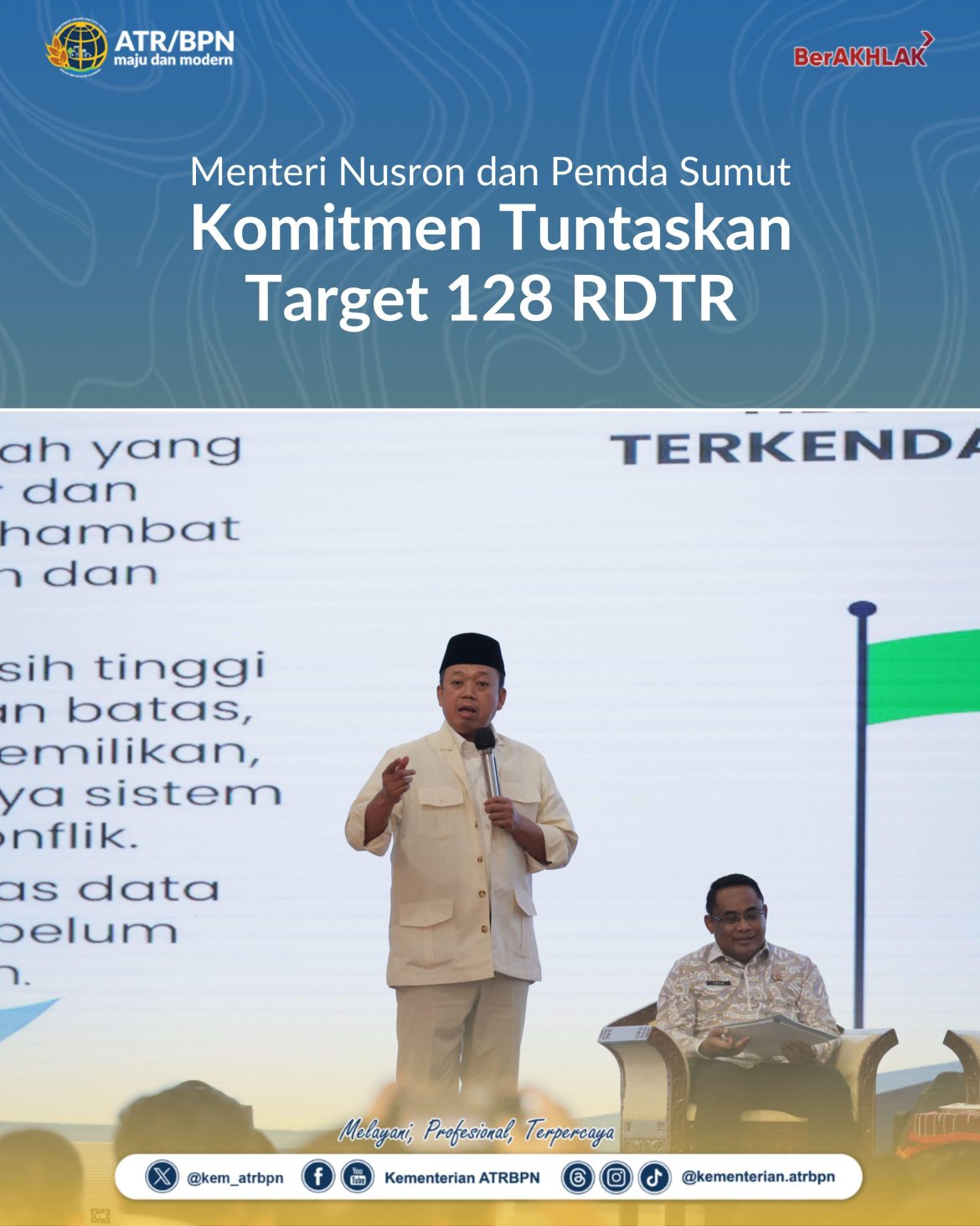 Menteri Nusron dan Pemda Sumut Komitmen Tuntaskan Target 128 RDTR
