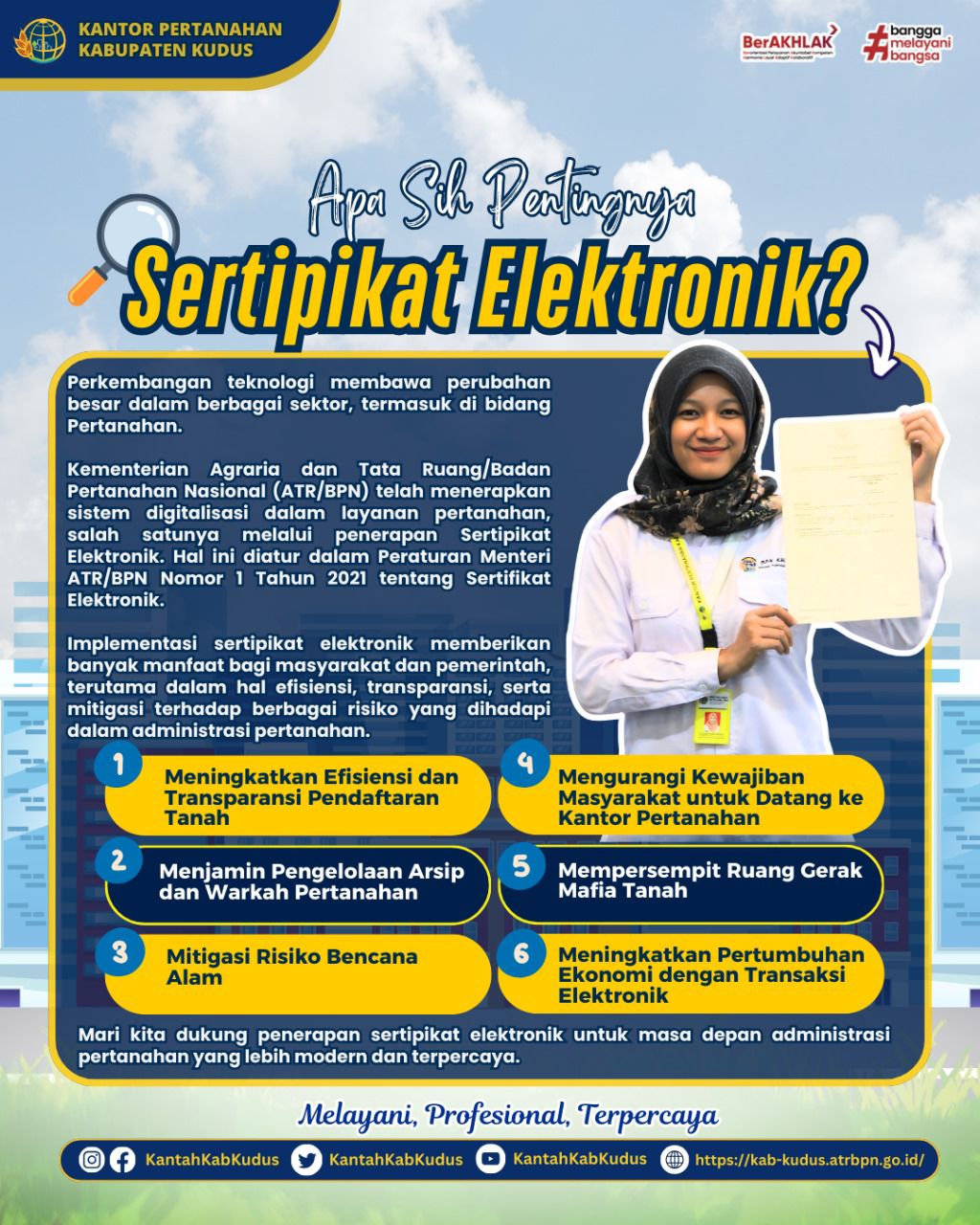 Pentingnya Sertipikat Elektronik dimasa sekarang sangat memberikan perubahan karena menyesuaikan dan Menerapkan Perkembangan Teknologi