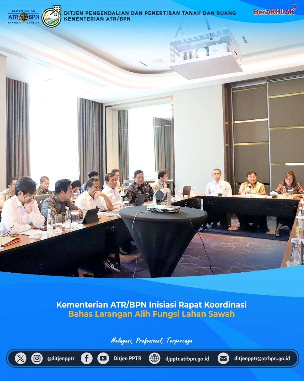 Kementerian ATR/BPN Inisiasi Rapat koordinasi Bahas Larangan Alih Fungsi Lahan Sawah