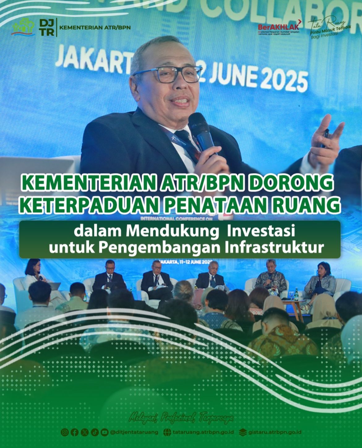 Kementerian ATR/BPN Dorong Keterpaduan Penataan Ruang dalam Mendukung Investasi untuk Pengembangan Infrastruktur