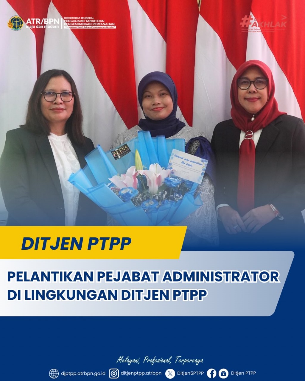 Pelantikan Pejabat Administrator di Lingkungan Ditjen PTPP Kementerian ATR/BPN