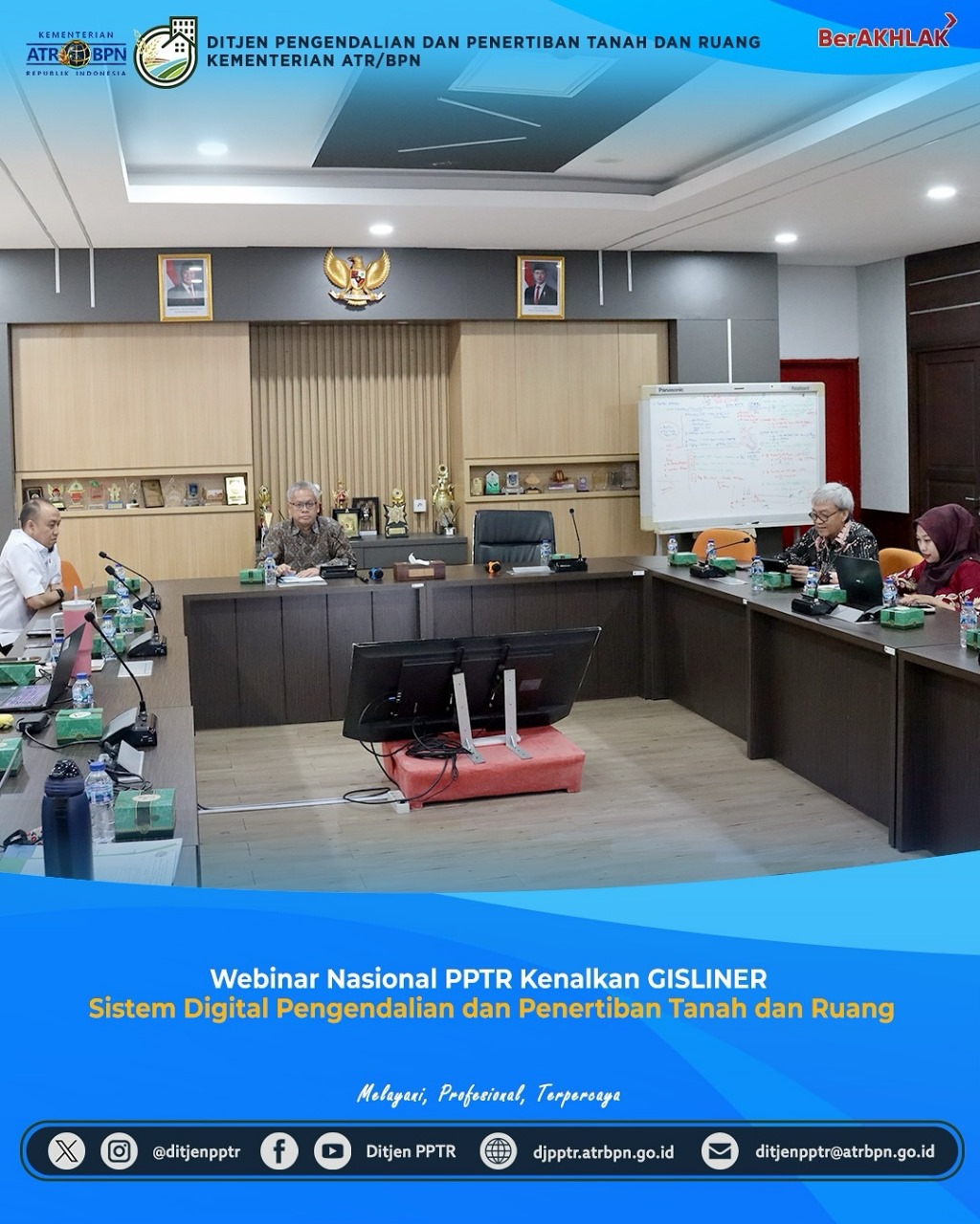 Webinar Nasional PPTR Kenaikan GISLINER Sistem Digital Pengendalian dan Penertiban Tanah dan Ruang Kementerian ATR/BPN
