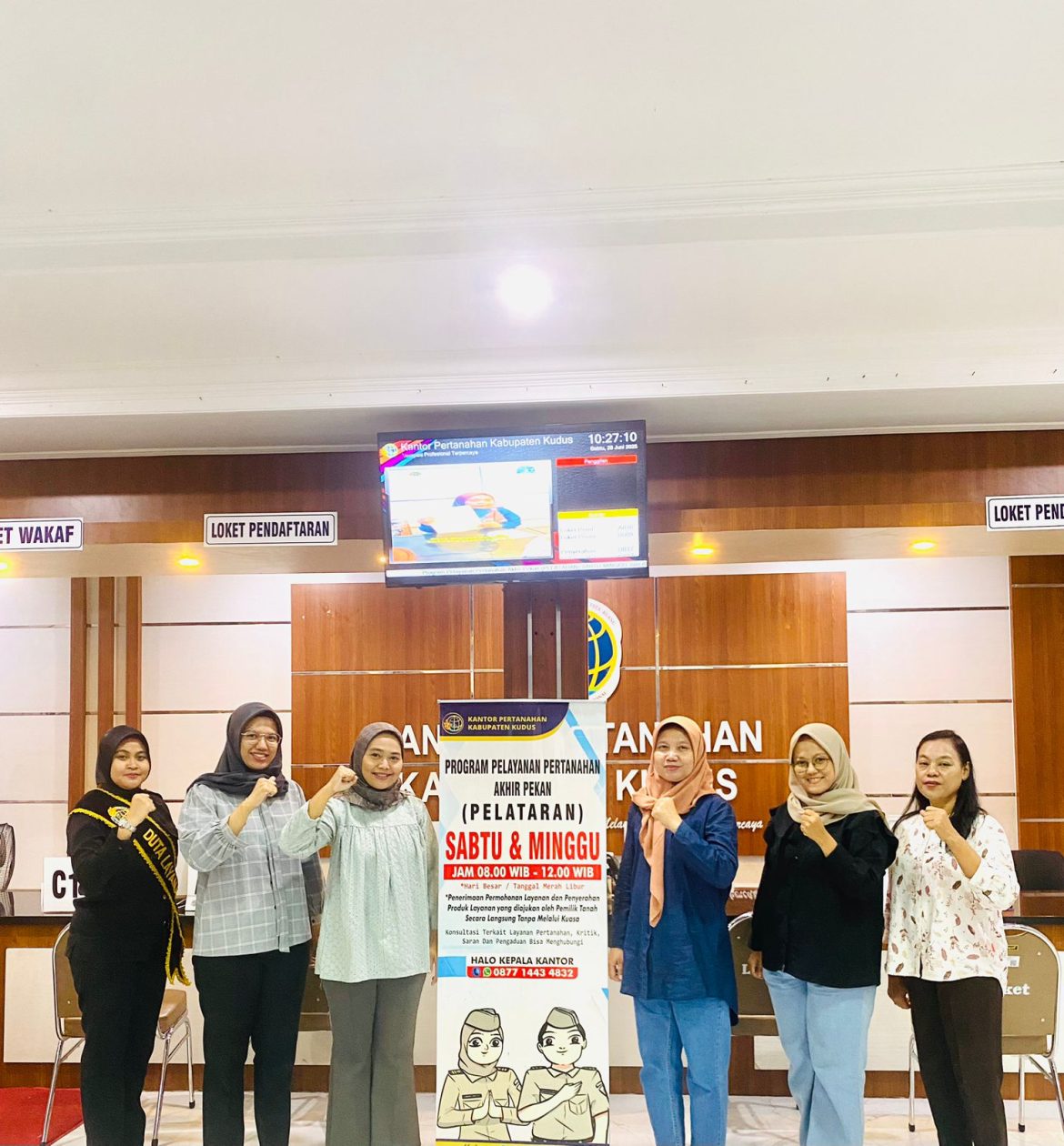 Siap Melayani di Hari Sabtu, Kantor Pertanahan Kabupaten Kudus Hadir dalam Program Pelataran