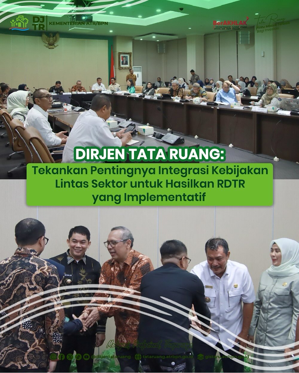 Dirjen Tata Ruang Tekankan Pentingnya Integrasi Kebijakan Lintas Sektor untuk Hasilkan RDTR yang Implementatif
