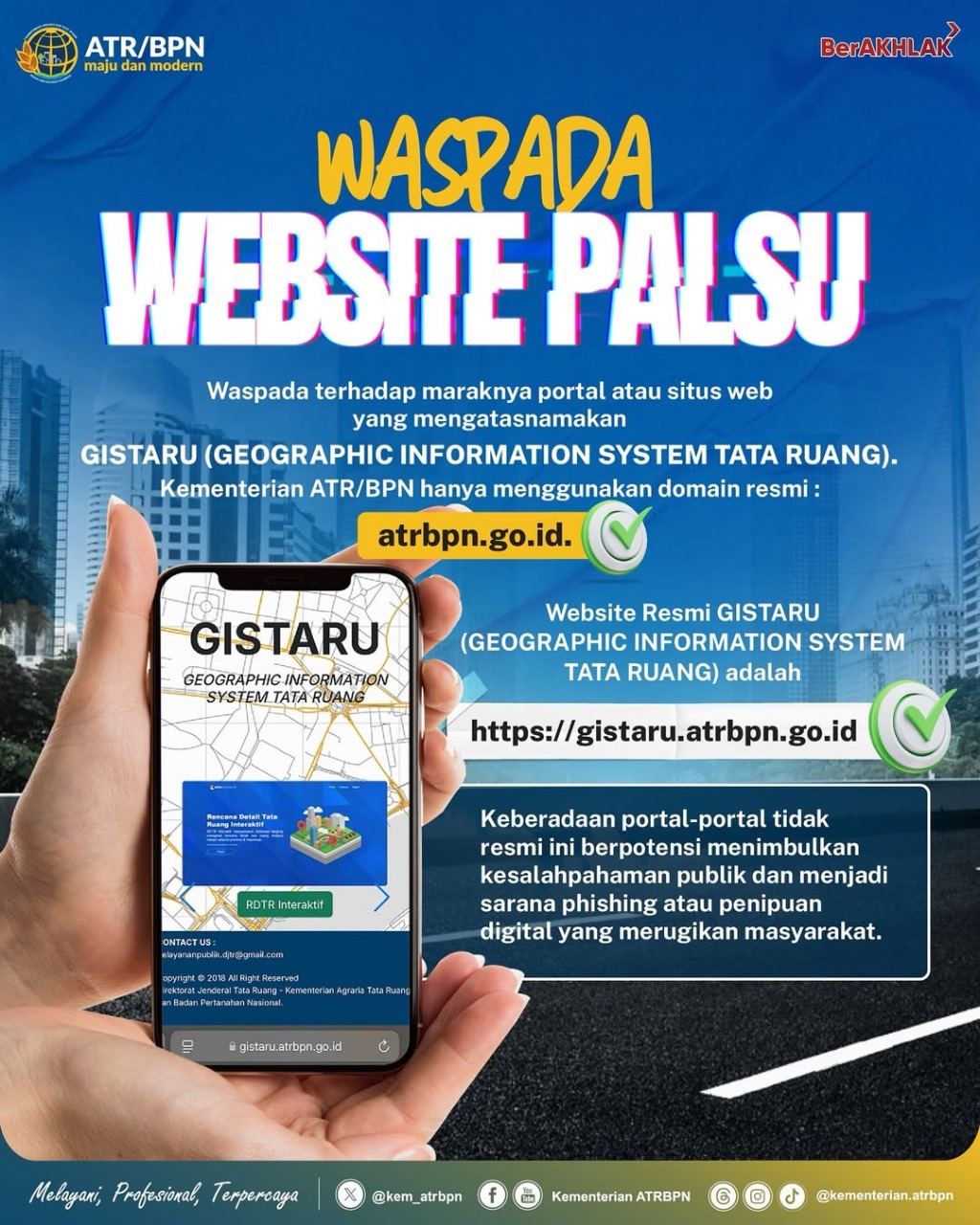 Waspada Website Palsu Kementerian ATR/BPN