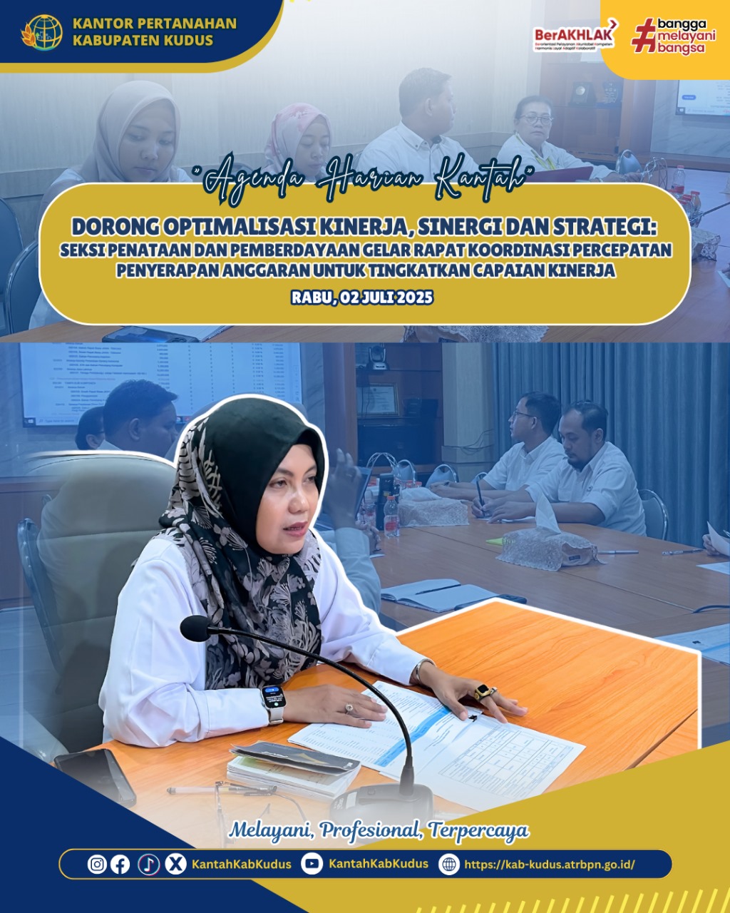 Dorong Optimalisasi Kinerja, Seksi Penataan dan Pemberdayaan Gelar Rapat Koordinasi Percepatan Penyerapan Anggaran