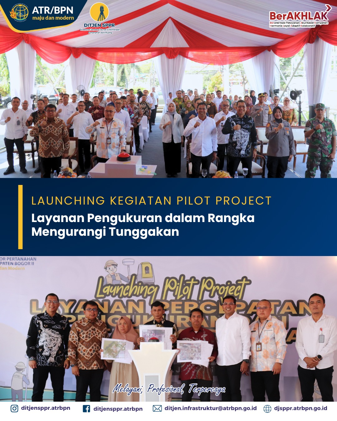 Launching Kegiatan Pilot Project Layanan Pengukuran dalam Rangka Mengurangi Tunggakan