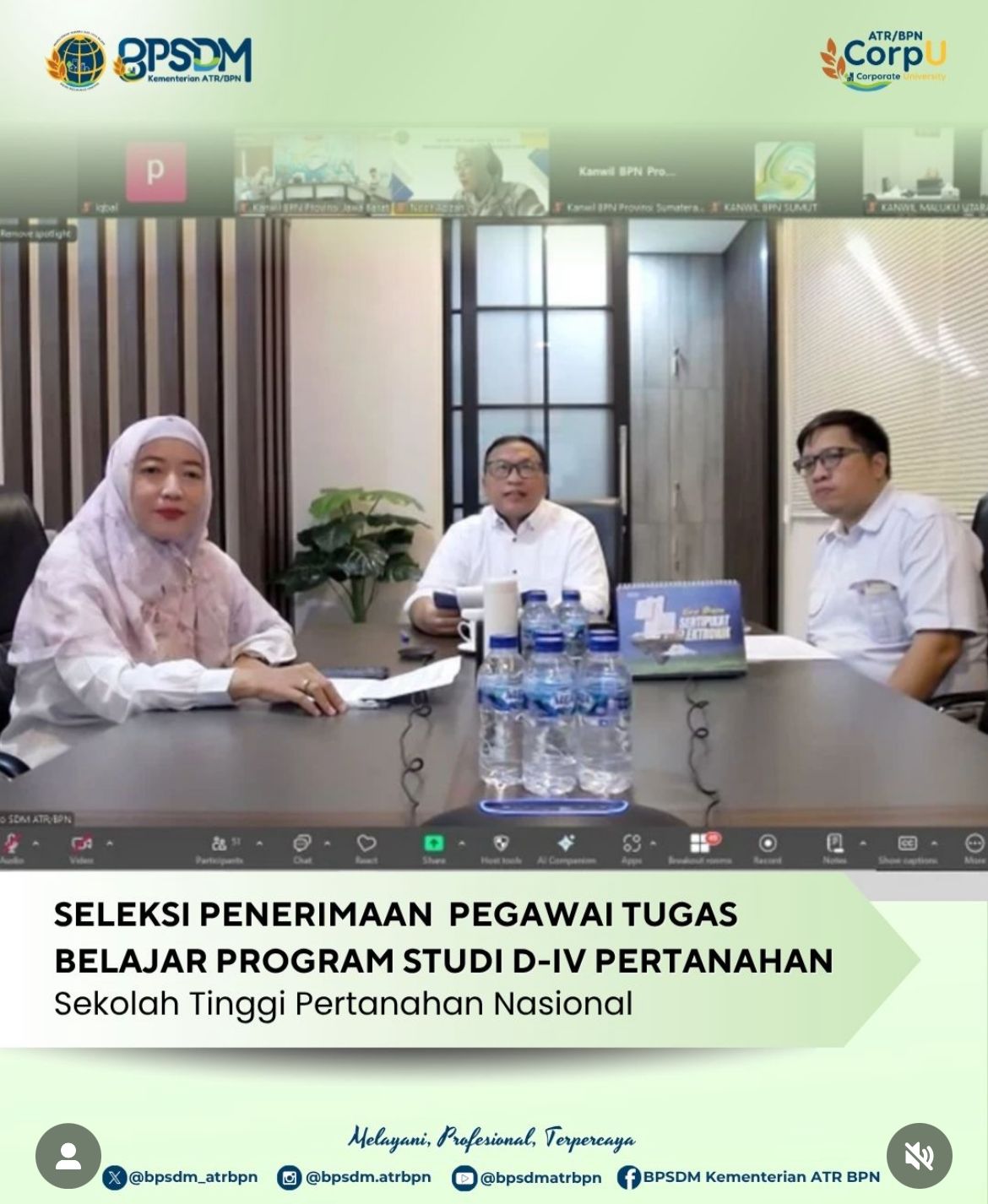 Seleksi Penerimaan Pegawai Tugas Beajar Program Studi D-IV Pertanahan di Sekolah Tinggi Pertanahan Nasional