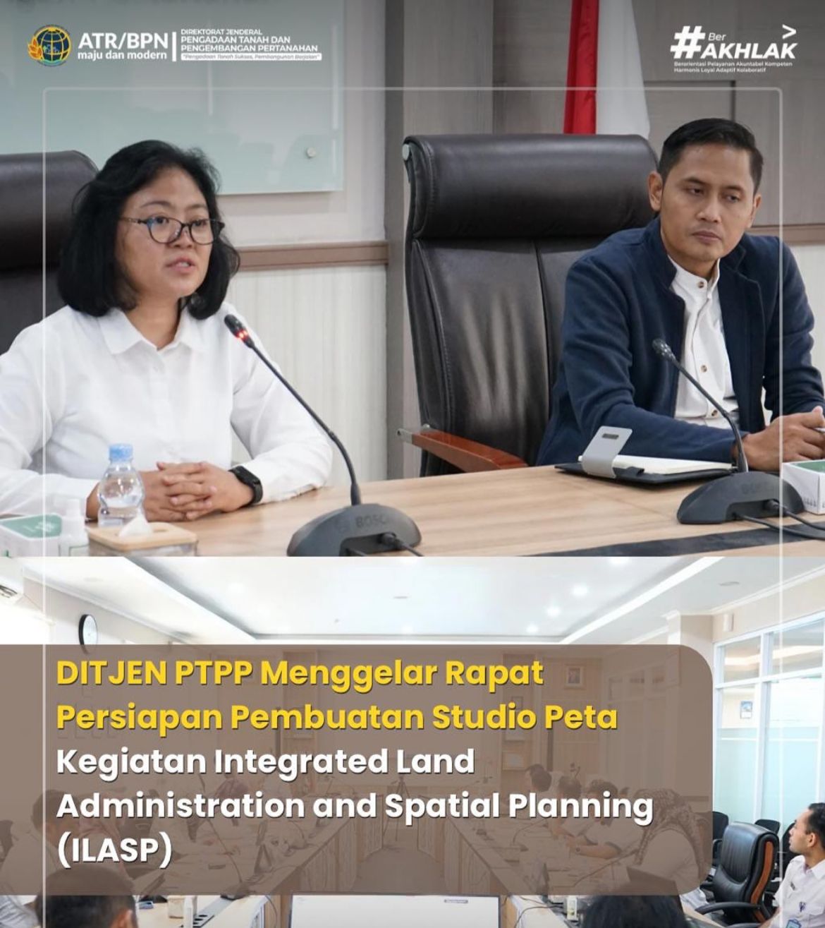 Ditjen PTPP Menggelar Rapat Persiapan Pembuatan Studio Peta kegiatan Integrated Land Administration and Spatial Planning (ILASP)
