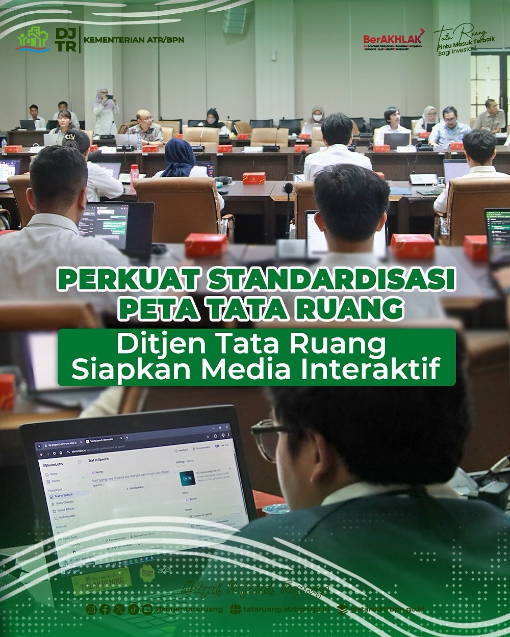 Perkuat Standarisasi peta Tata Ruang, Ditjen Tata Ruang Siapkan Meida Interaktif