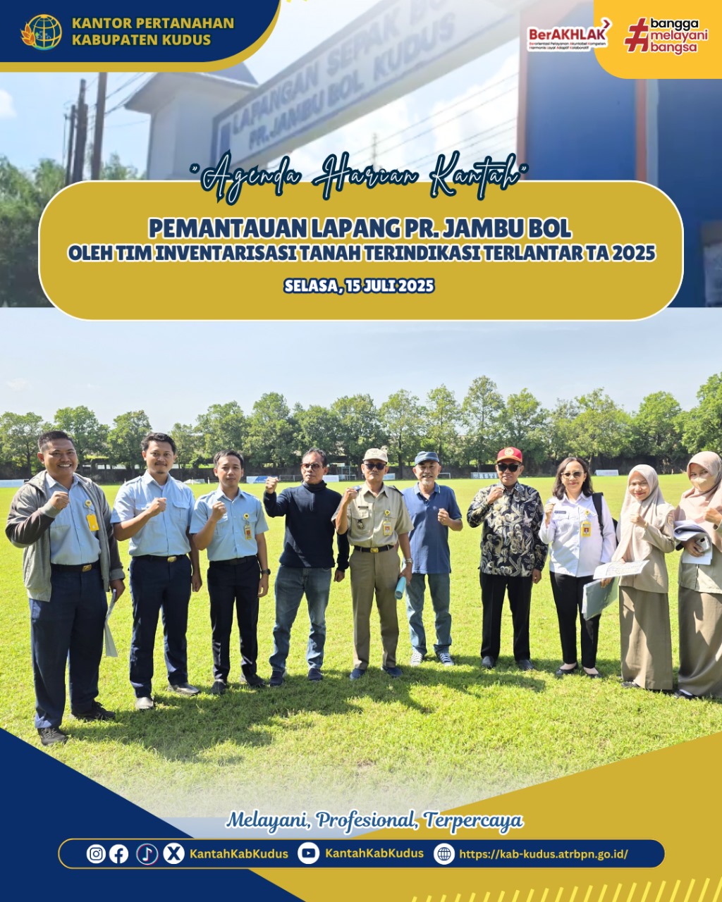 Pemantauan Lapang PR. Jambu Bol oleh Tim Inventarisasi Tanah Terindikasi Terlantar Tahun 2025