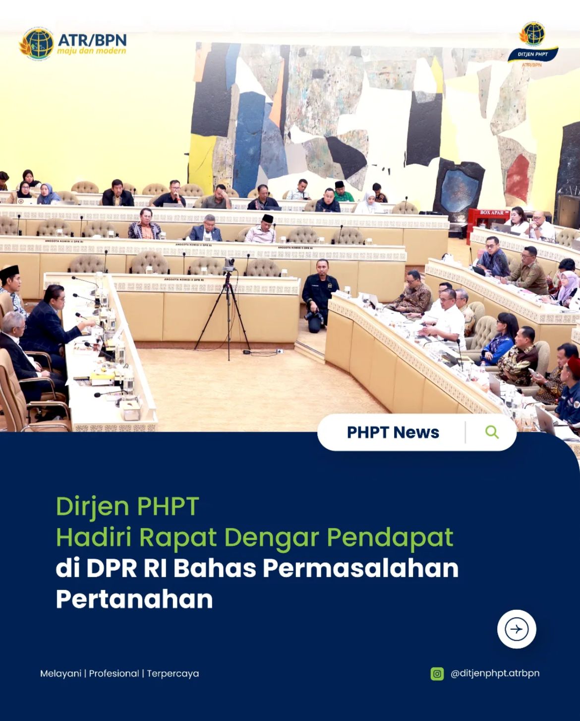Dirjen PHPT Kementerian ATR/BPN Hadiri Rapat Dengar Pendapat di DPR RI Bahas Permasalahan Pertanahan