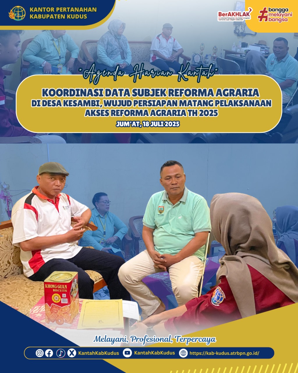 Koordinasi Data Subjek Reforma Agraria di Desa Kesambi, Wujud Persiapan Matang Pelaksanaan Penyuluhan ARA 2025