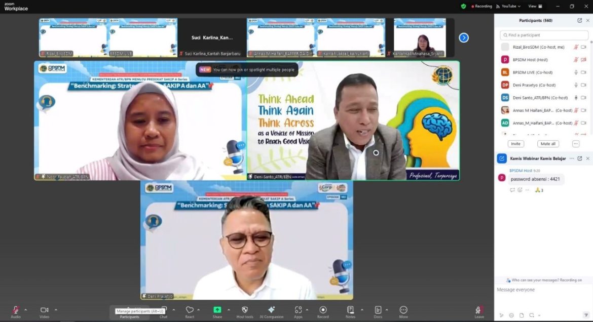 Kementerian ATR/BPN Dorong Capaian Skor SAKIP A demi Tingkatkan Tata Kelola dan Akuntabilitas