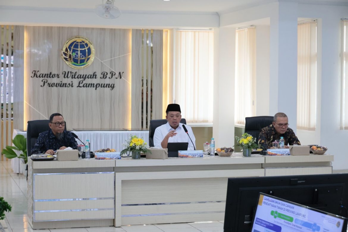 Imbau Percepat Pemetaan dan Pemanfaatan Lahan ke Jajaran Kanwil BPN Provinsi Lampung, Menteri Nusron: Tidak Bisa Pakai Pola Kerja Lama