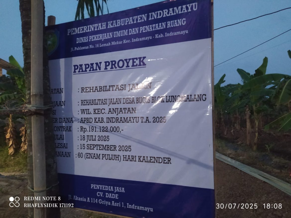 Proyek Rabat Beton di Desa Bugis Diduga Bermasalah, LSM Harimau Soroti Adanya Dugaan Pengurangan Volume 