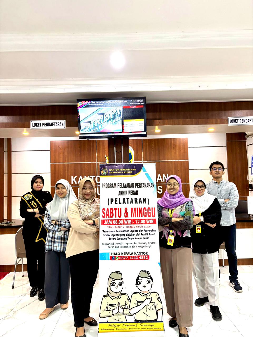 Kantor Pertanahan Kabupaten Kudus Siap Sedia Melayani pada Program Pelataran Sabtu
