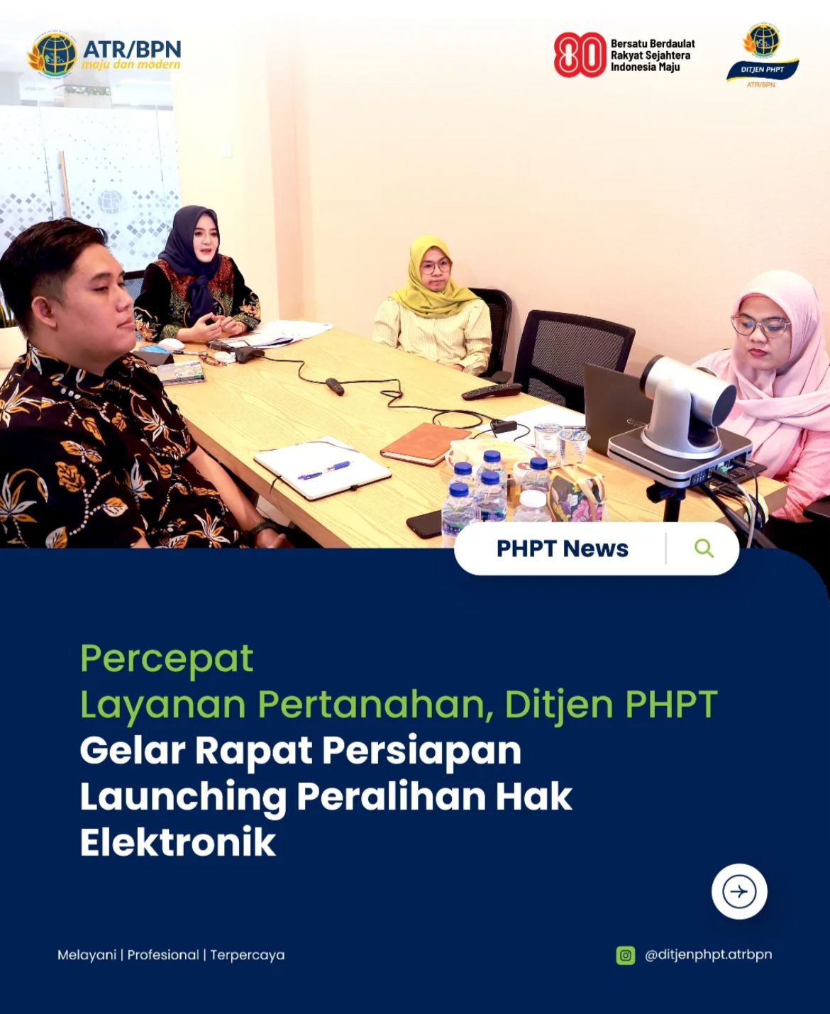 Percepatan Layanan Pertanahan, Ditjen PHPT Gelar Rapt Persiapan Launching Peralihan Hak Elektronik