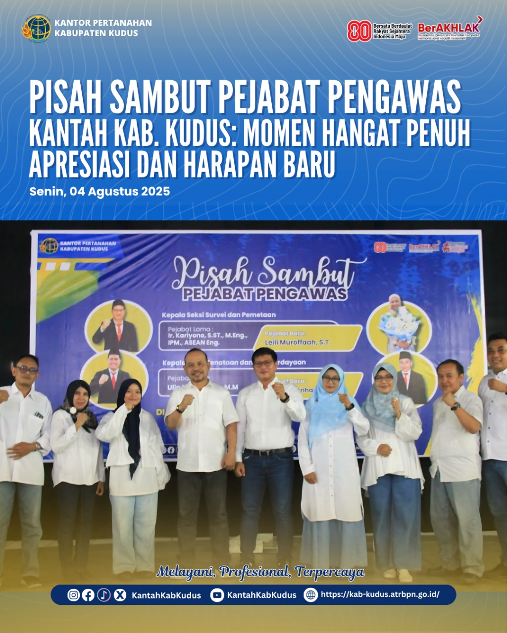 Perkuat Kinerja Akuntabilitas, Kantah kab. Kudus Ikuti Monitoring & Evaluasi Kanwil BPN Jawa Tengah