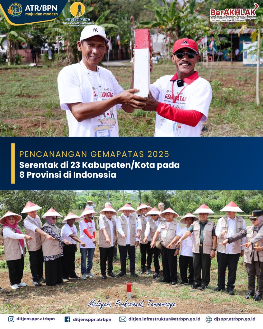 GEMAPATAS – Pencanangan Gemapatas 2025 Serentak di 23 Kabupaten Kota/Kota pada 8 Pprovinsi di Indonesia