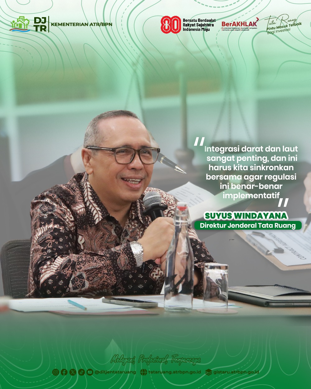Kementerian Agraria dan Tata Ruang/Badan Pertanahan Nasional (ATR/BPN) melalui Direktorat Jenderal Tata Ruang menggelar rapat pembahasan muatan revisi Peraturan Pemerintah 21 Tahun 2021 Tentang Penataan Ruang