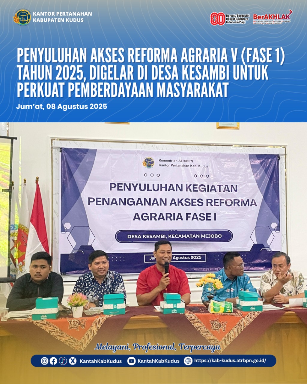 Penyuluhan Akses Reforma Agraria V (Fase 1) Tahun 2025, Digelar di Desa Kesambi untuk Perkuat Pemberdayaan Masyarakat