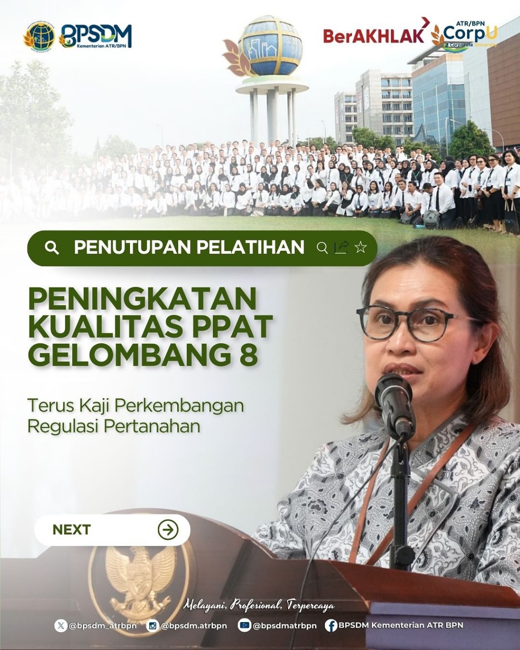 Pelatihan Peningkatan Kualitas PPAT Tahun 2025 Gelombang 8