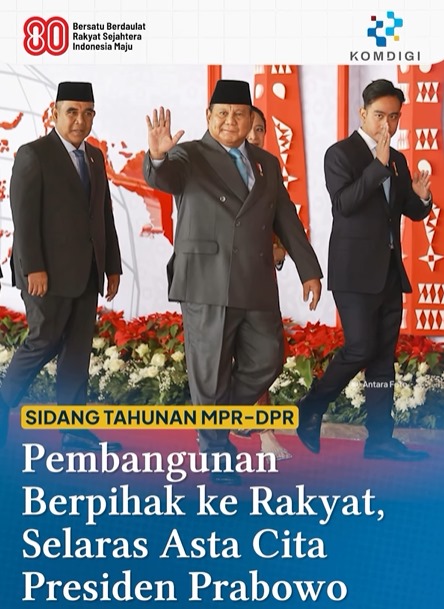 Pembangunan Berpihak ke rakyat Selaras Asta Cita Presiden Prabowo