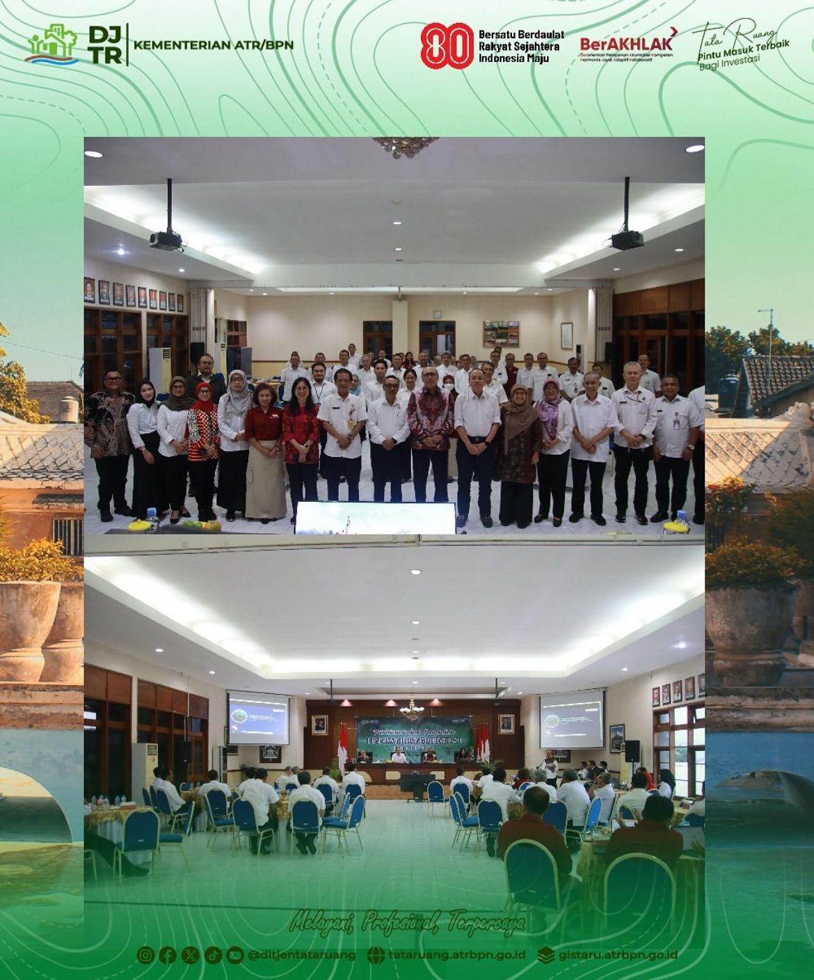 Direktur Jenderal Tata Ruang, Kementerian ATR/BPN selenggarakan Bimtek RTRW DIY, tekankan pentingnya Penataan Ruang Antisipatif dan Prediktif