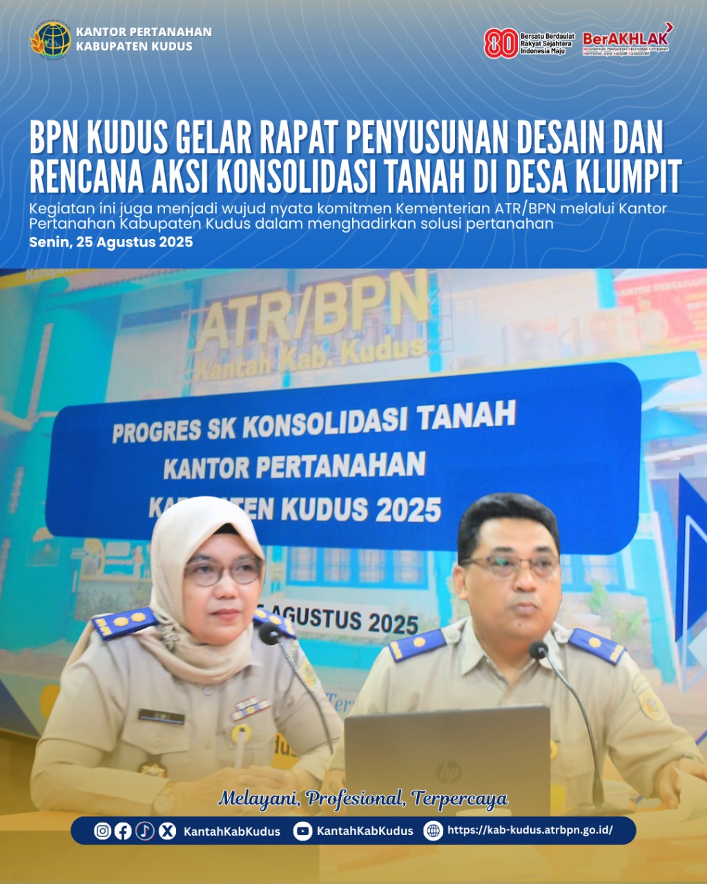 BPN KUDUS Gelar Rapat Penyusunan Desain dan Rencana Aksi Konsolidasi Tanah di Desa Klumpit