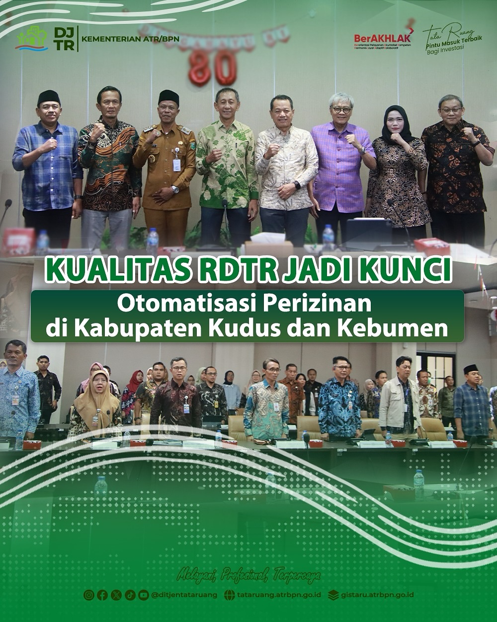 Kualitas RDTR Jadi Kunci Otomatisasi Perizinan di Kabupaten Kudus dan Kebumen