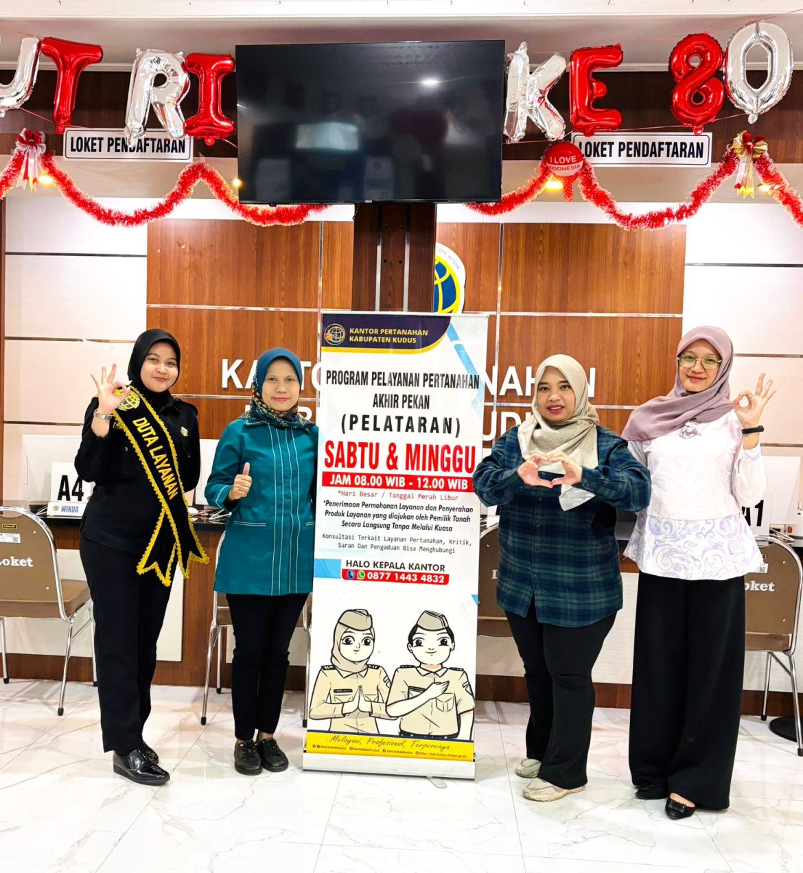 BPN KUDUS TETAP MELAYANI MASYARAKAT DI HARI MINGGU, 31 AGUSTUS 2025