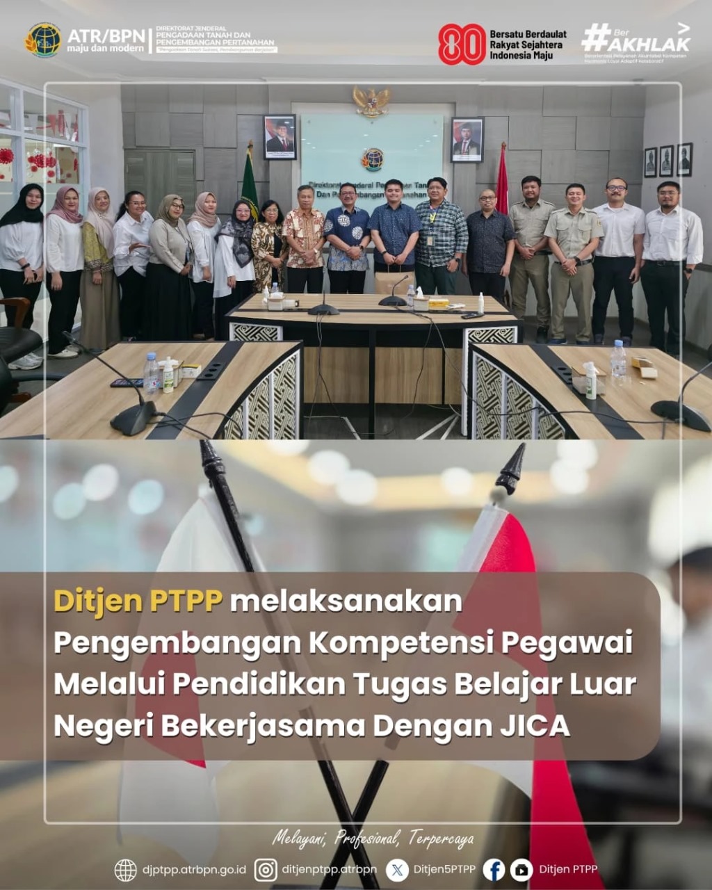 Ditjen PTPP melaksanakan Pengembangan Kompetensi Pegawai Melalui Pendidikan Tugas Belajar Luar Negeri Bekerjasama dengan JICA