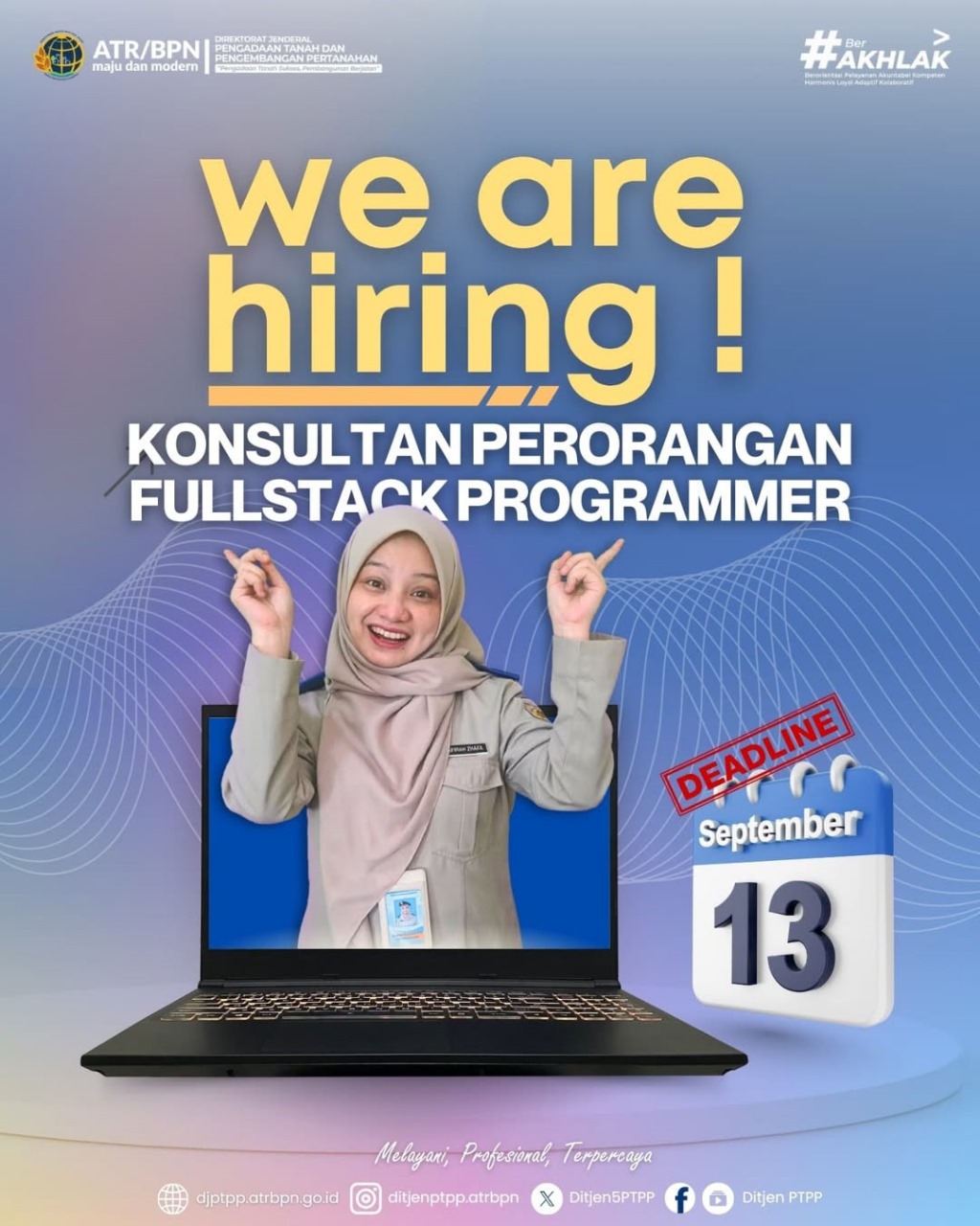 Ditjen PTPP Kembali Buka Rekrutmen Fullstack Programmer di Direktorat PTEP
