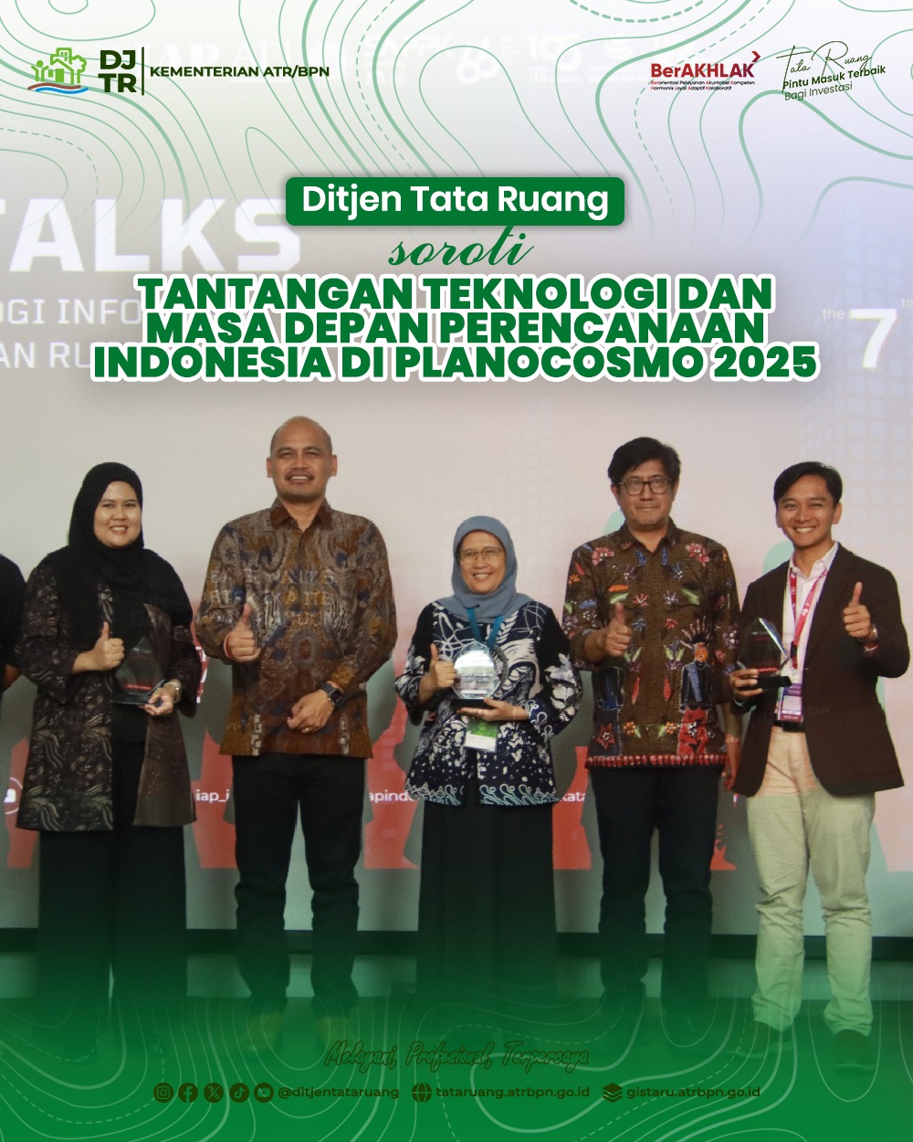 Ditjen Tata Ruang, Tantangan Teknologin dan Masa Depan Perencanaan Indonesia di Planocosmo 2025