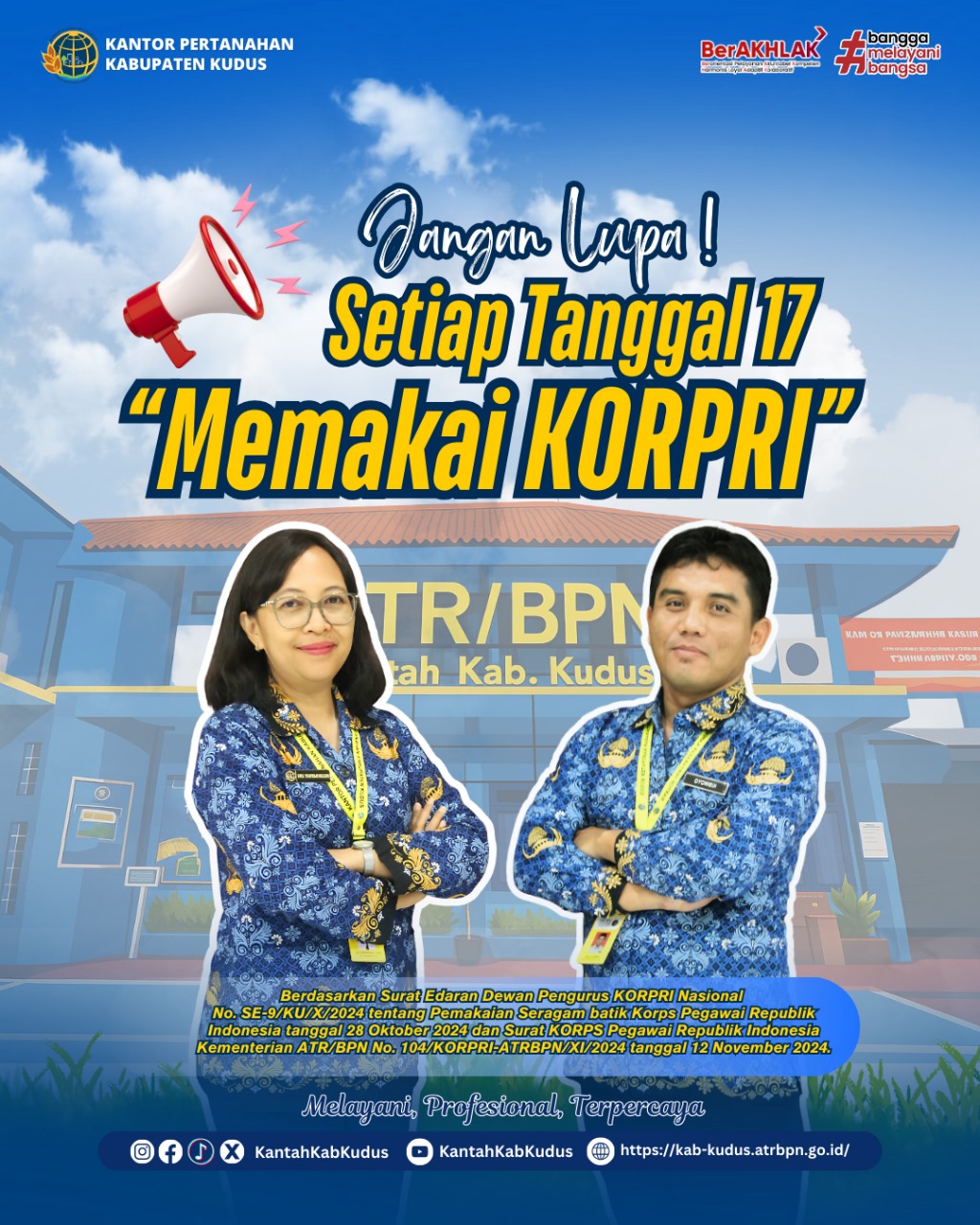 ASN Wajib Kenakan Seragam Batik KORPRI Setiap Tanggal 17