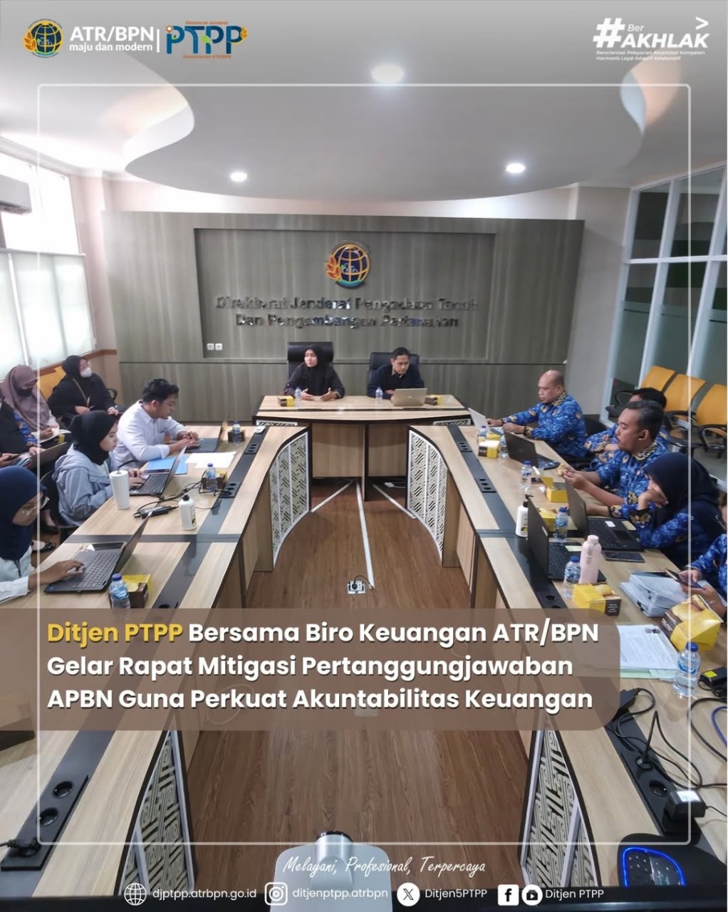 Ditjen PTPP Kementerian ATR/BPN menggelar Rapat Mitigasi Potensi Temuan dalam Pertanggungjawaban APBN serta Pengelolaan Kas
