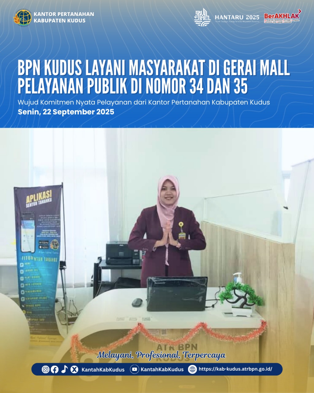 Gerai Mall Pelayanan Publik, BPN Kudus Sigap Layani Masyarakat