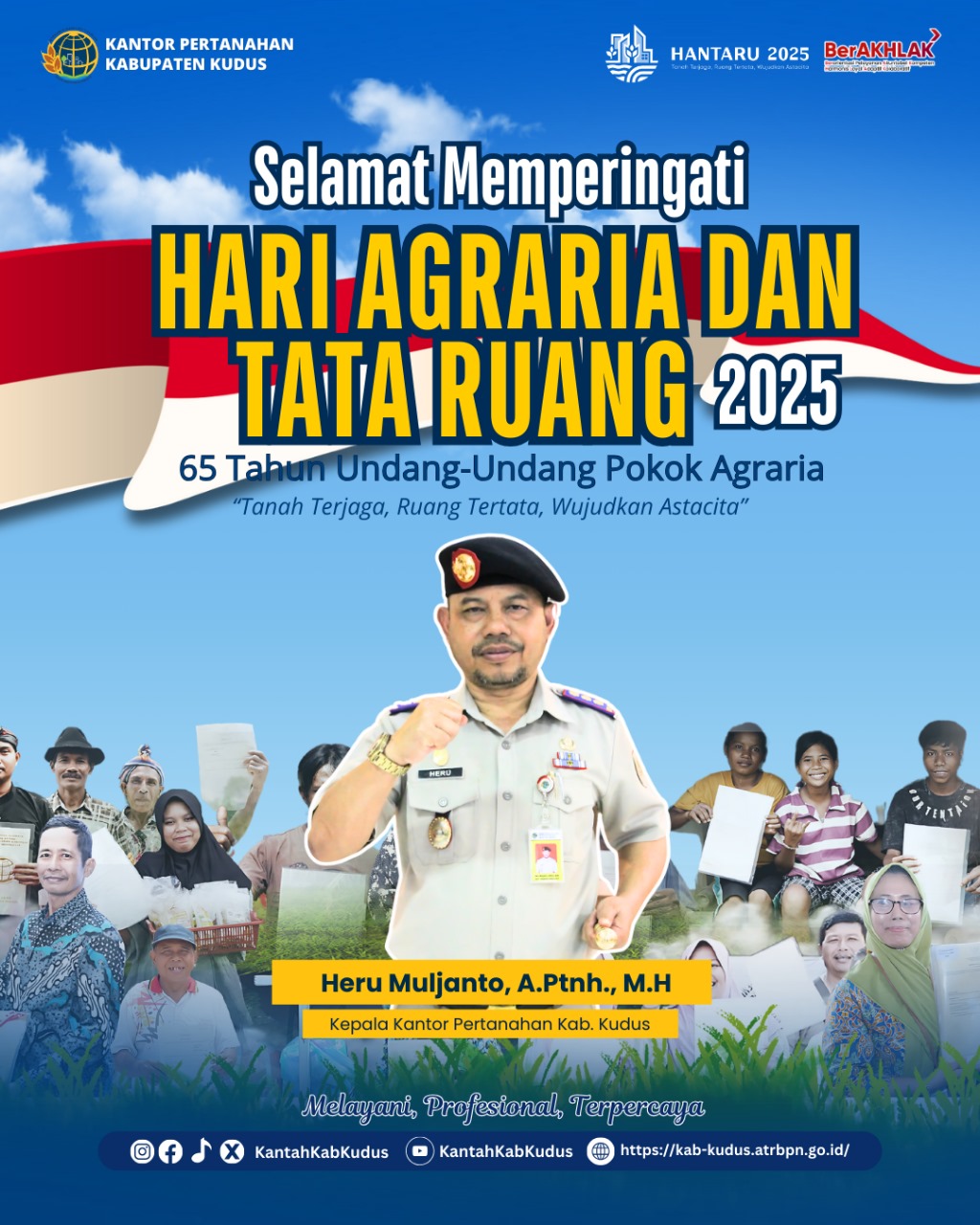 Selamat Hari Agraria dan Tata Ruang (HANTARU) ke-65