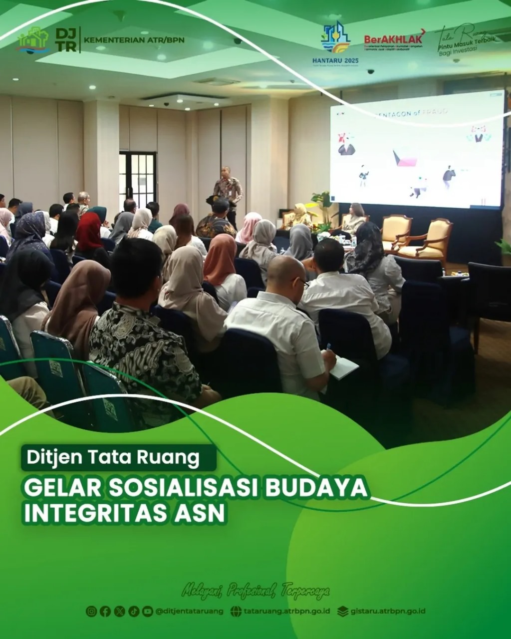 Ditjen Tata Ruang Kementerian ATR/BPN Gelar Sosialisasi Budaya Integritas ASN