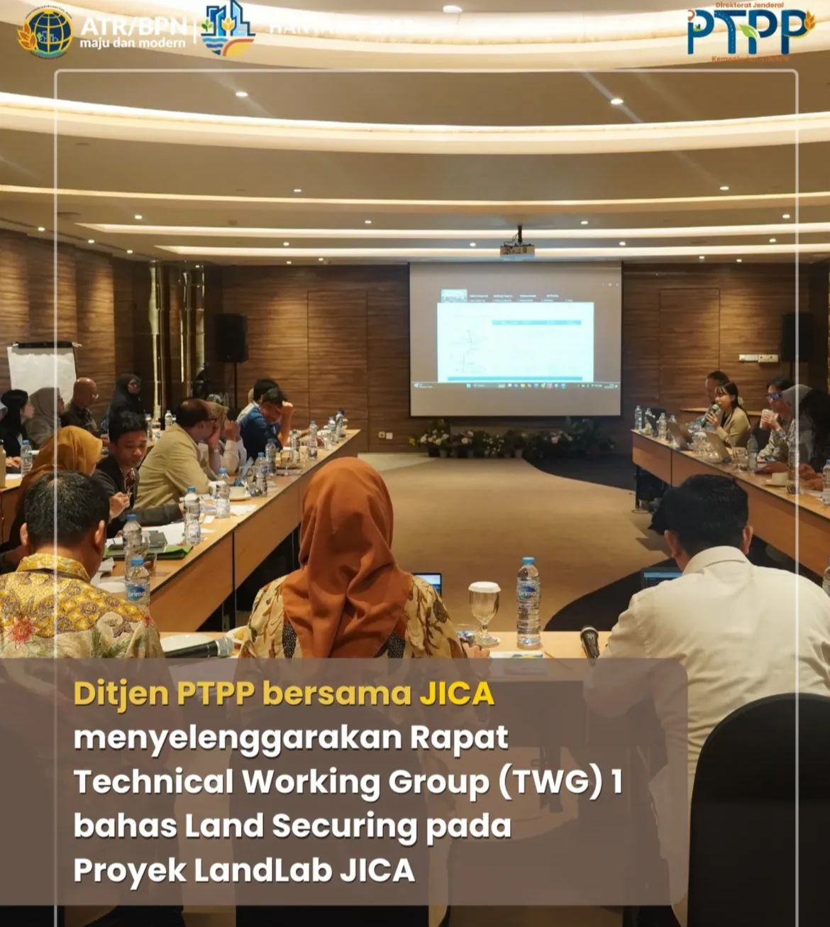 Ditjen PTPP Bersama JICA Menyelenggarakan Rapat Technical Workong Group Bahas Land Securing