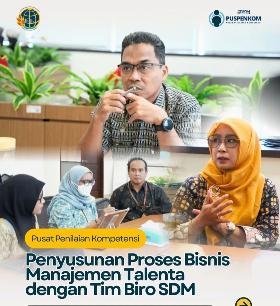 Penyusunan Proses Bisnis Manajemen Talenta dengan Tim Biro SDM oleh Pusaf Penulaian Kompetensi