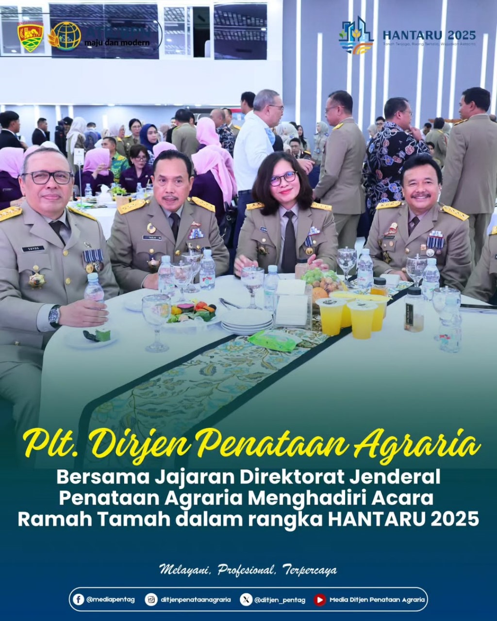 Plt. Direktur Jenderal Penataan Agraria, Embun Sari menghadiri acara Ramah Tamah bersama jajaran Direktorat Jenderal Penataan Agraria