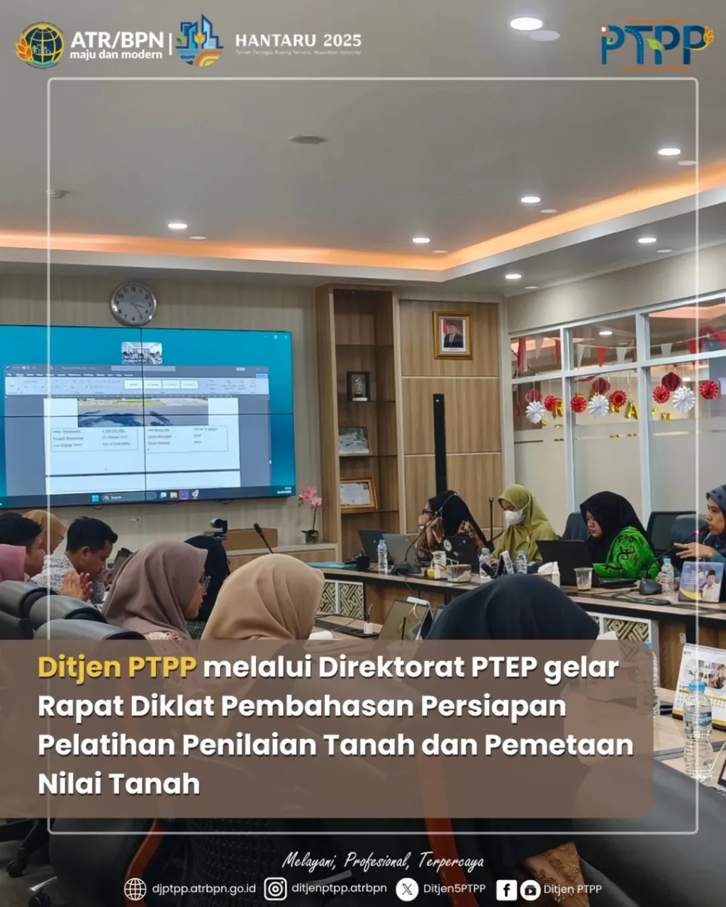 Ditjen PTPP melalui Direktorat PTEP gelar Rapat Diklat Pembahasan Persiapan Pelatihan Penilaian Tanah dan Pemetaan Nilai Tanah