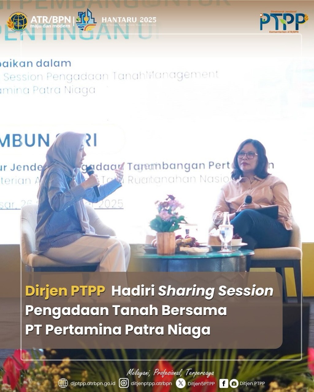 Dirjen PTPP Hadiri Sharing Session Pengadaan Tanah Bersama PT Pertamina Patra Niaga