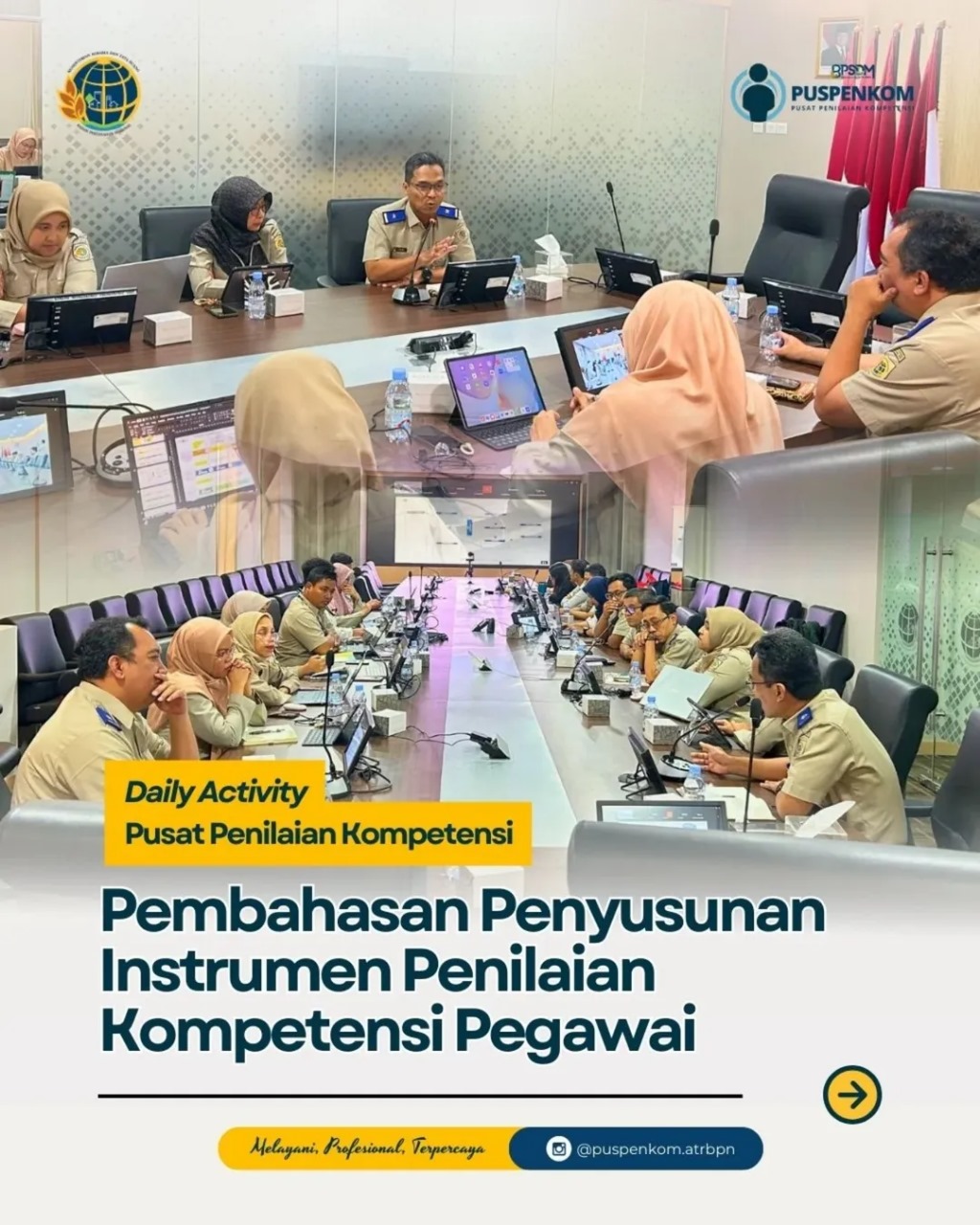 Puspenkom Gelar Koordinasi Penyusunan Instrumen Penilaian Kompetensi Pegawai