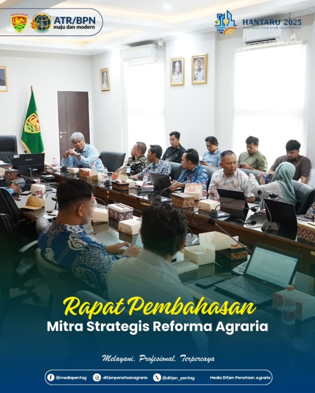 Direktorat Jenderal Penataan Agraria dalam hal ini Direktorat Landreform telah melaksanaan Rapat Pembahasan Mitra Strategis Reforma Agraria ke-3