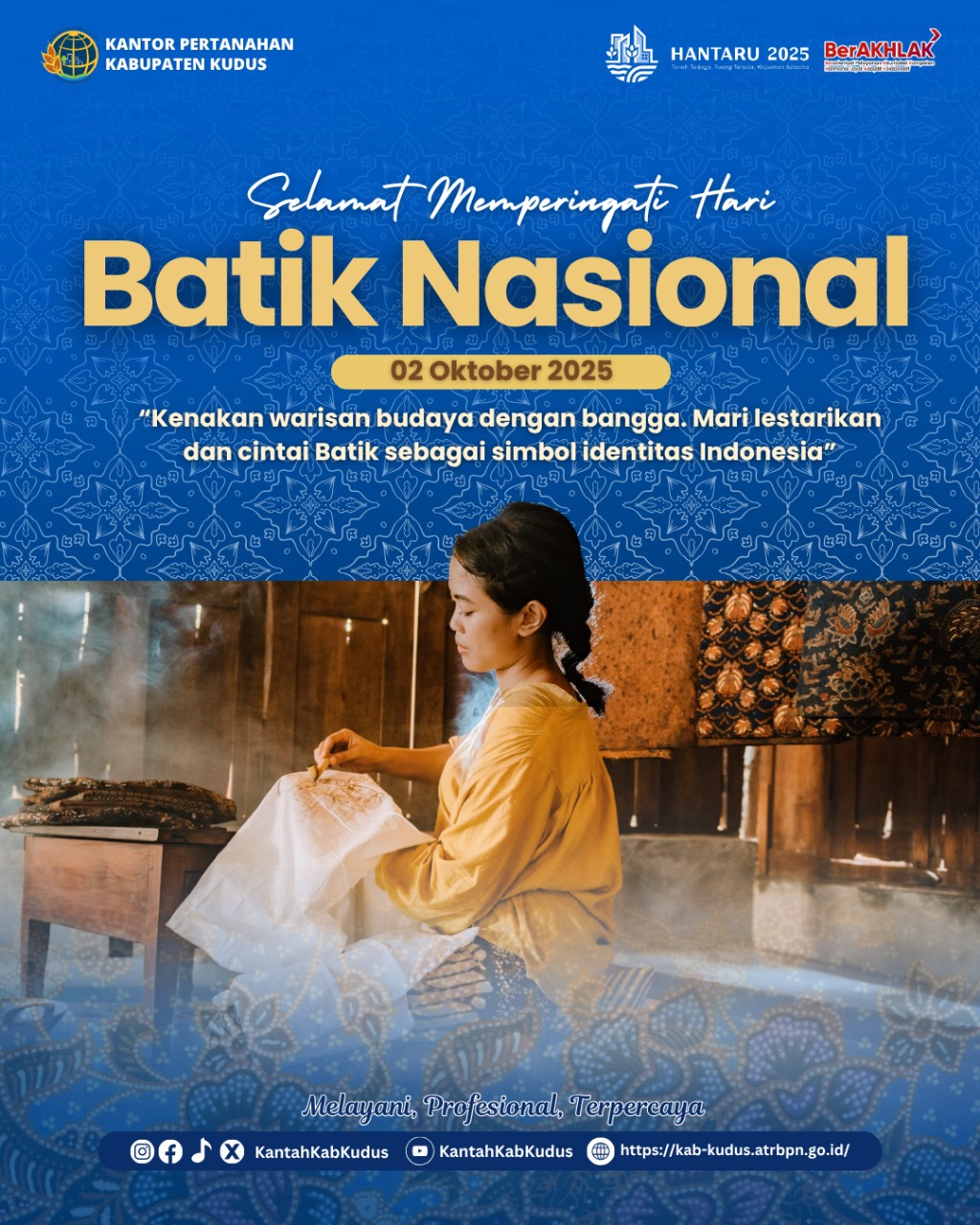 Kantor Pertanahan Kabupaten Kudus Peringati Hari Batik Nasional 2025