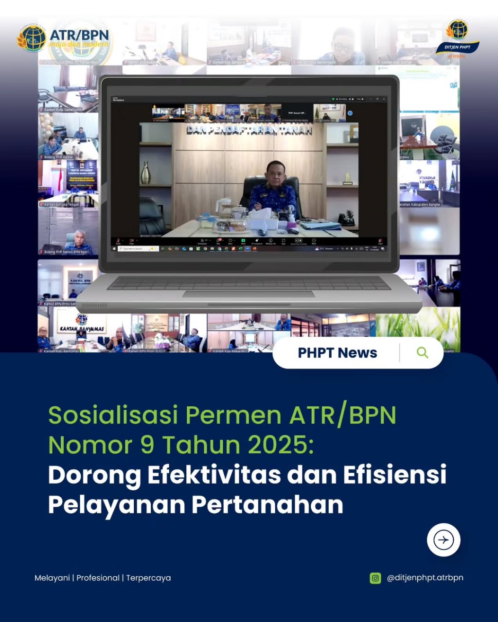 Ditjen PHPT Gelar Sosialisasi Permen ATR/BPN Nomor 9 Tahun 2025, Dorong Efektivitas dan Efisiensi Layanan Pertanahan
