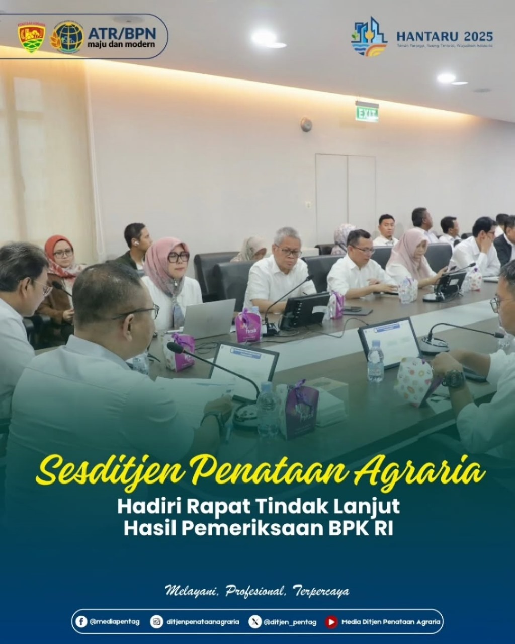 Sesditjen Penataan Agraria Hadiri Rapat Tindak Lanjut Hasil Pemeriksaan BPK RI
